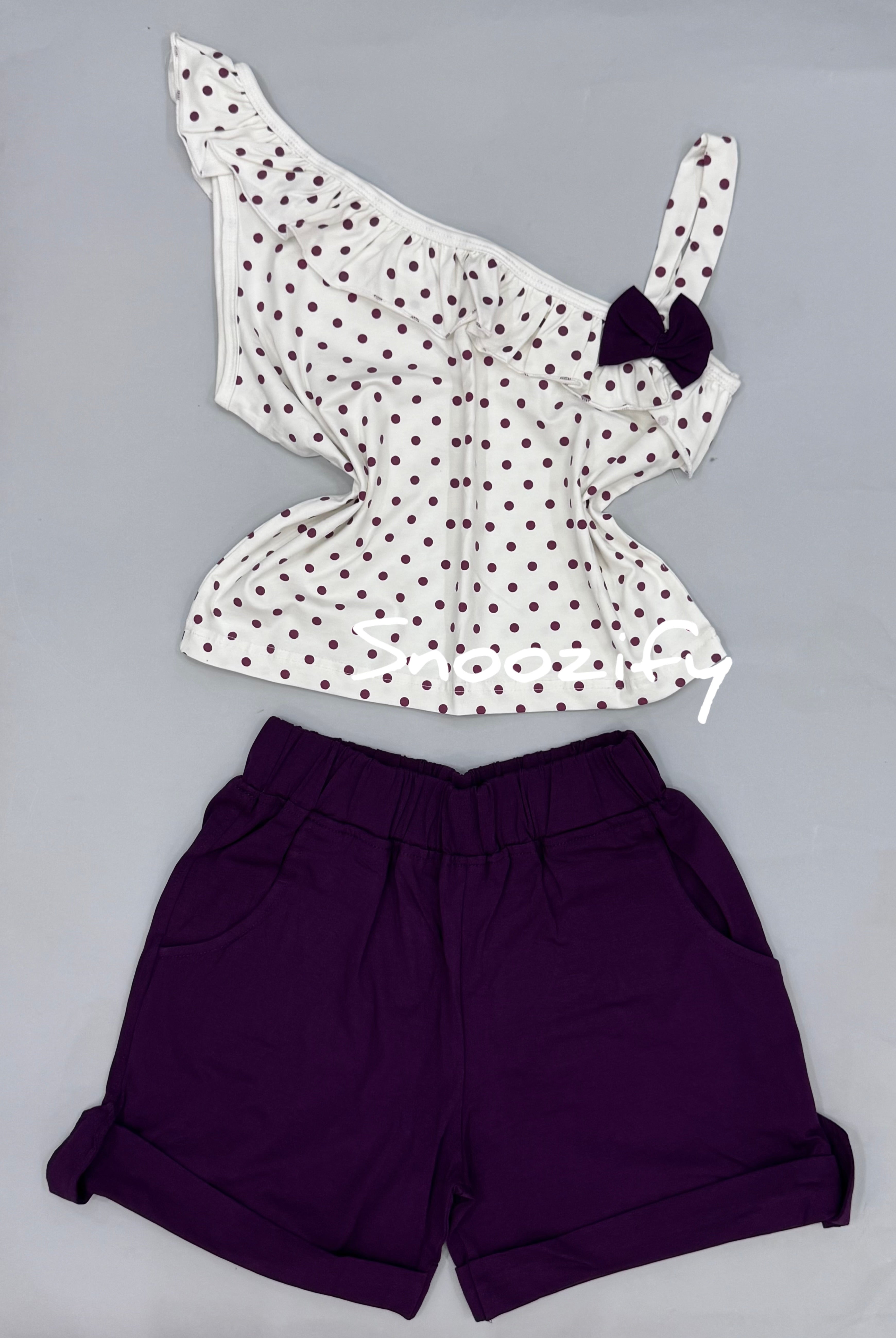 Purple & white