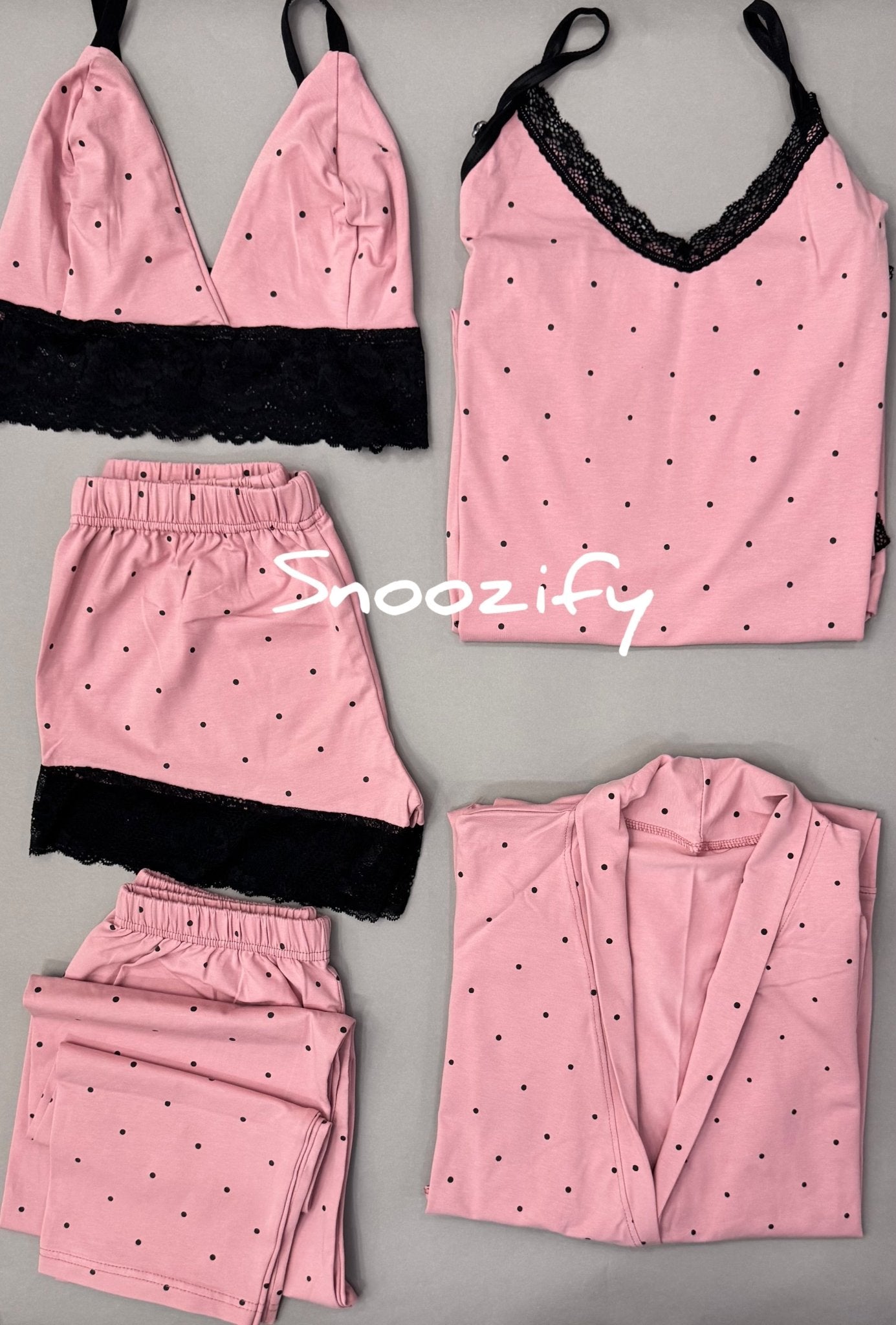 Dot Black 5 piece - Snoozify