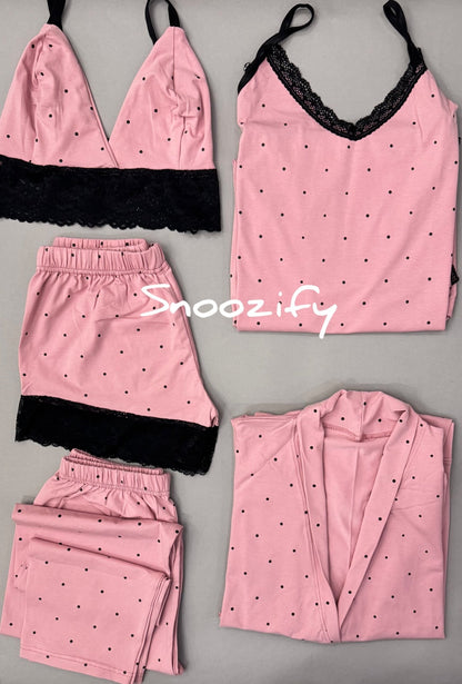 Dot Black 5 piece - Snoozify