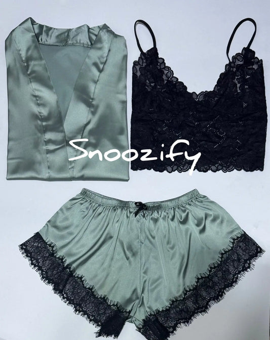 Elegant Satin 3 قطع - Snoozify