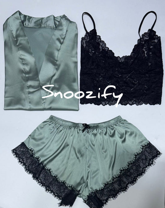 Elegant Satin 3 قطع - Snoozify