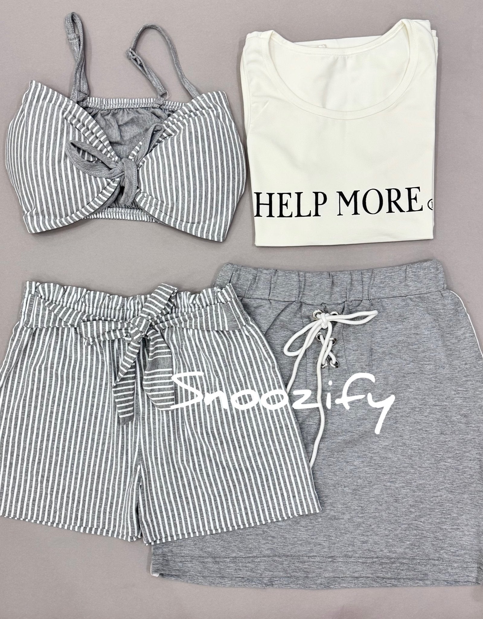 Gray 4 pieces - Snoozify