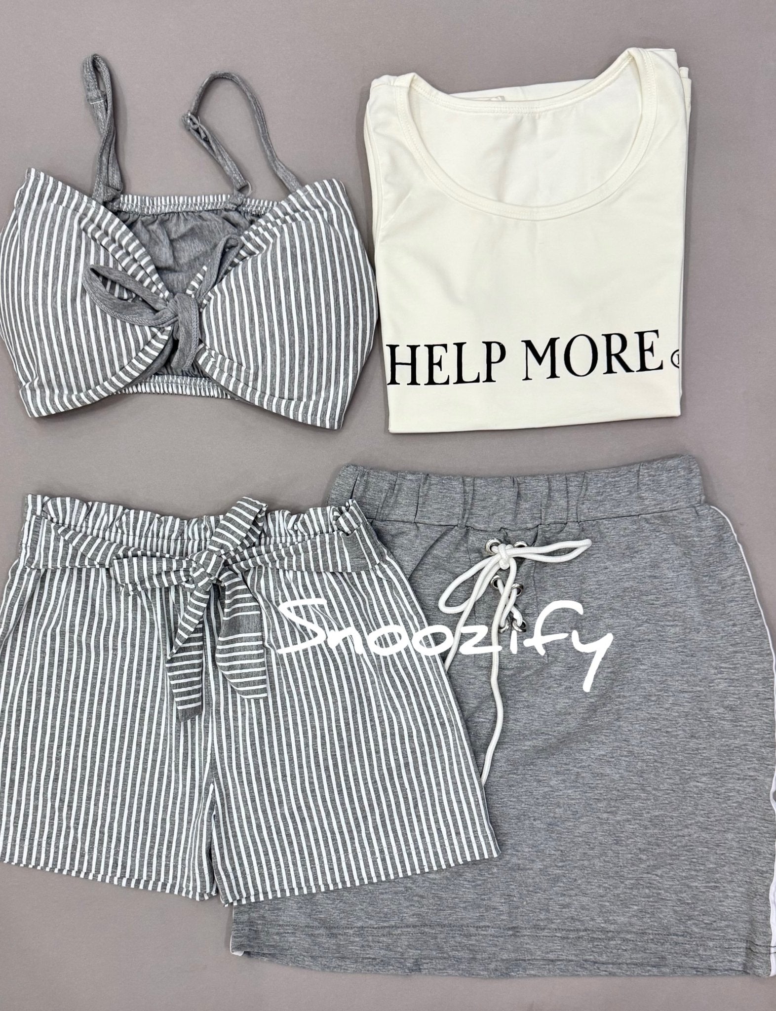 Gray 4 pieces - Snoozify