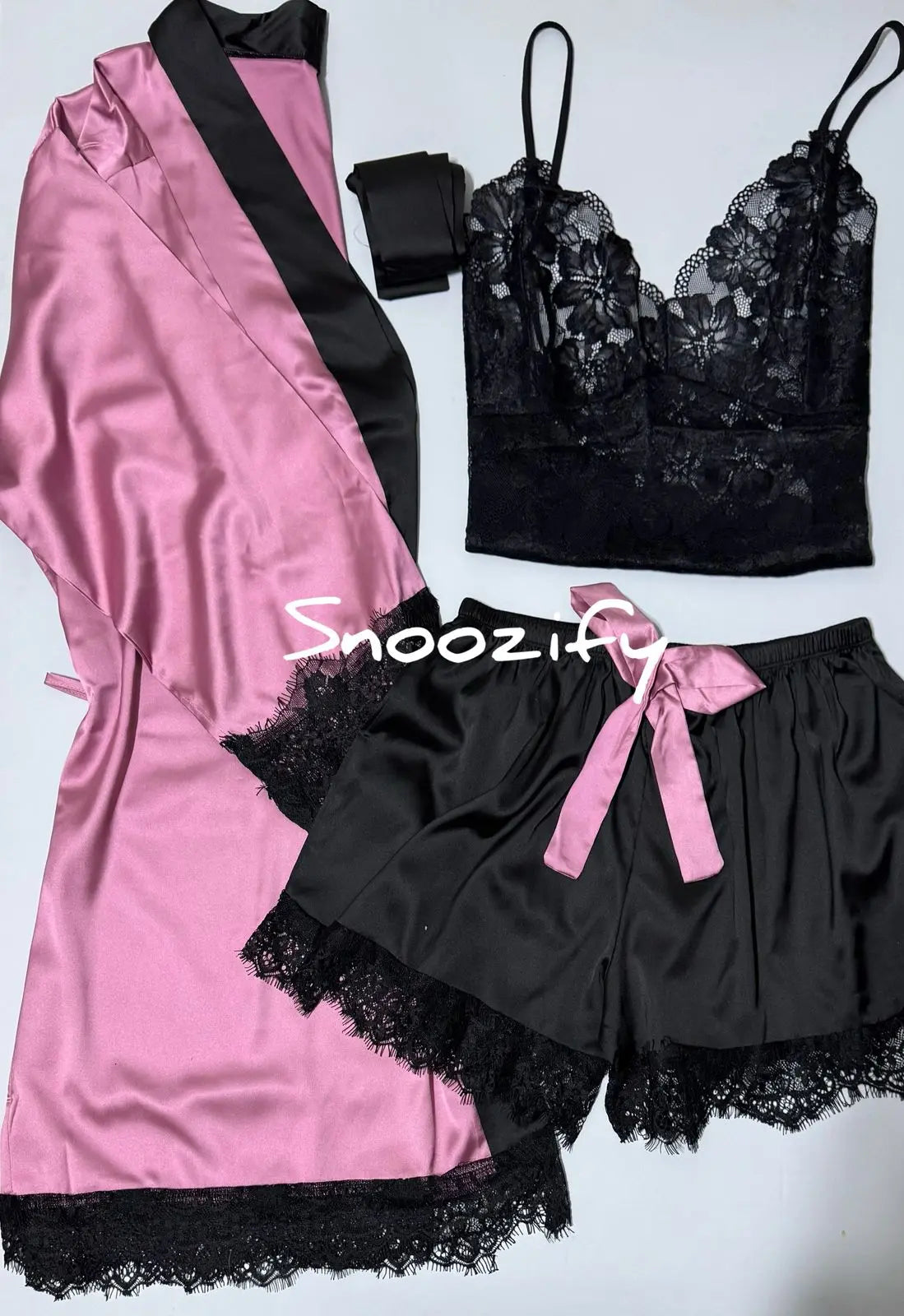 pink rose 3 pcs - Snoozify