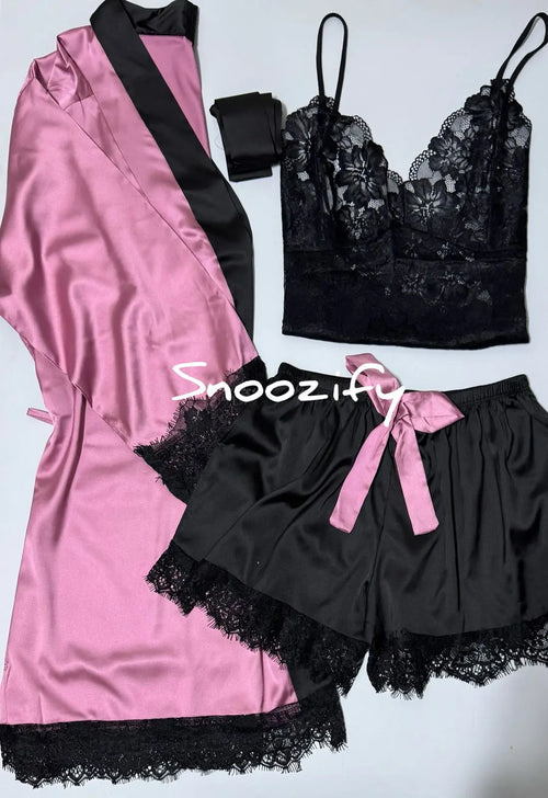 pink rose 3 pcs - Snoozify