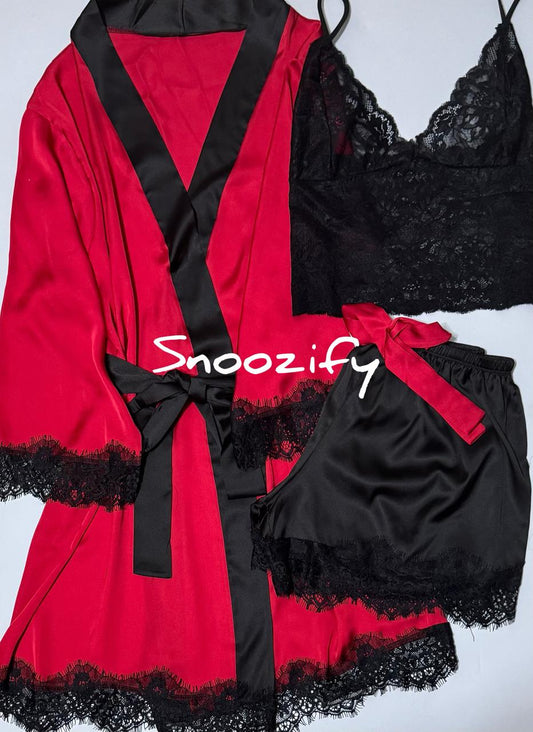 red rose 3pc - Snoozify